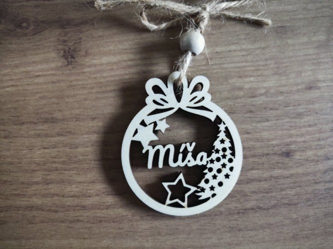 Vánoční ozdoba se jménem Eleanora