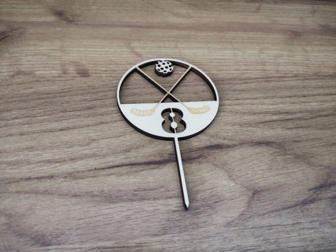 Zápich na dort pro florbalisty