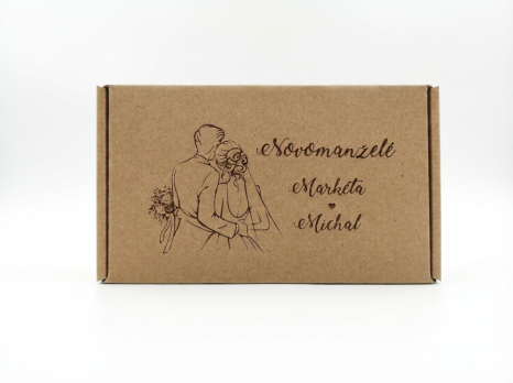 Dárková krabička na svatební přání