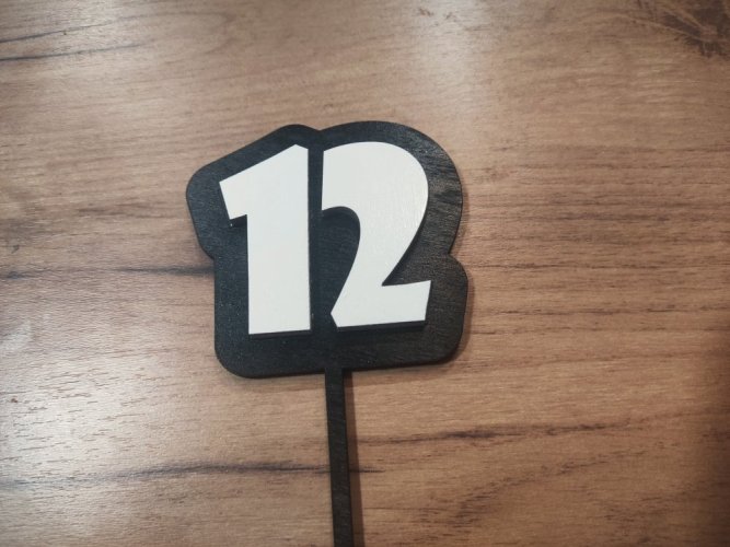 Zápich s číslovkou dvoubarevné