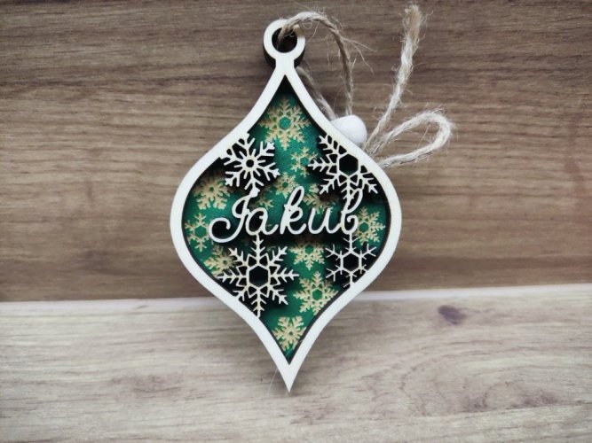 Vánoční ozdoba se jménem Bohuslava