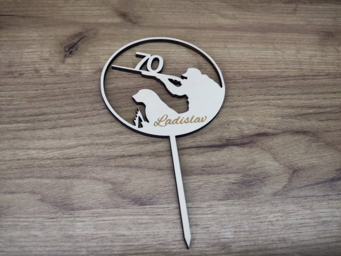 Zápich na dort myslivec