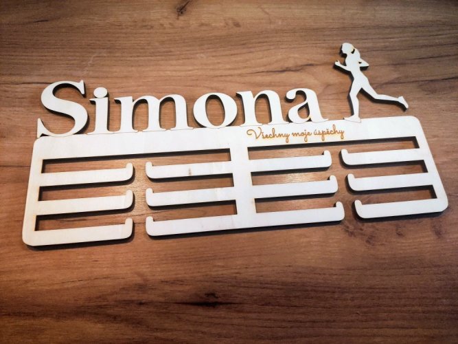 Věšák na medaile běh - Varianta: Muž