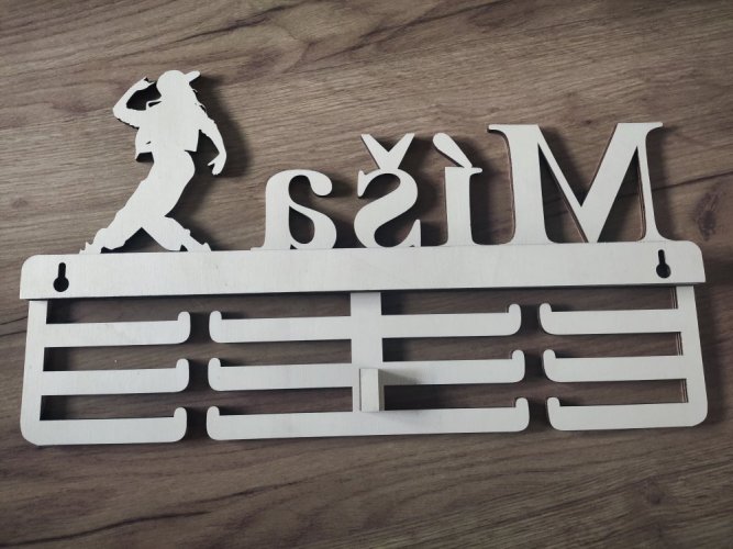 Věšák na medaile běh - Varianta: Muž