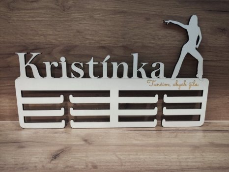 Věšák na medaile tanec