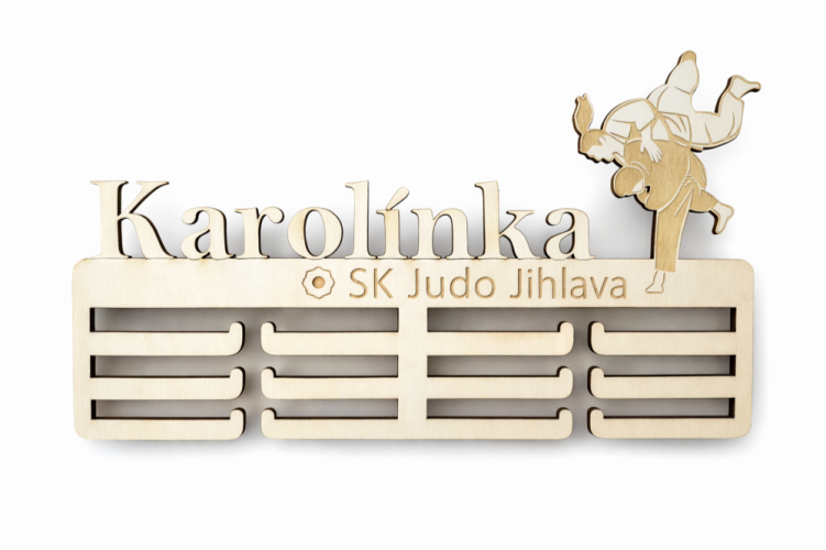 Věšák na medaile ženské judo