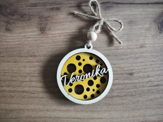 Vánoční ozdoba se jménem Patricie