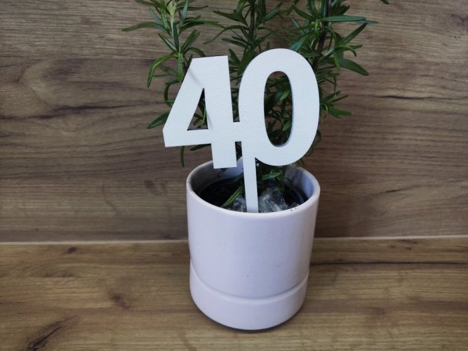 Zápich číslovky barevné