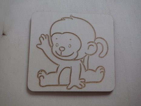 Omalovánka - Opička
