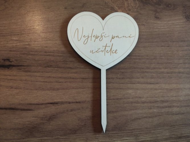 Zápich na dort pro paní učitelku