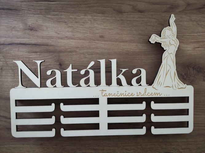 Věšák na medaile břišní tanec