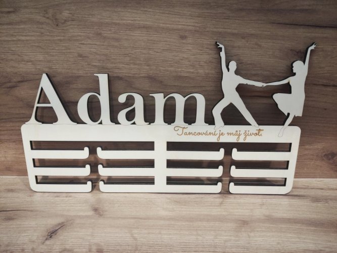 Věšák na medaile společenský tanec