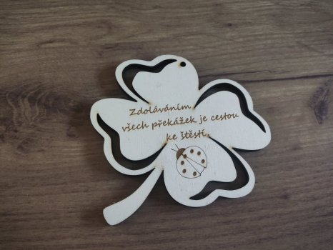 Čtyřlístek s textem