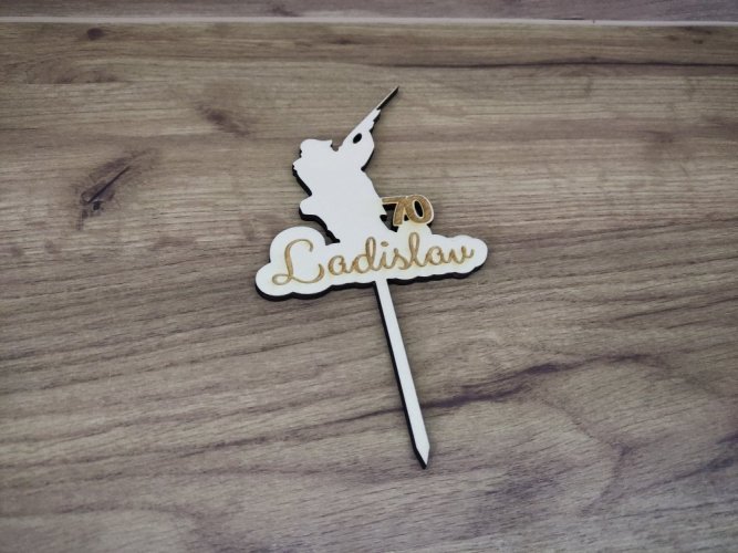 Zápich na dort myslivec