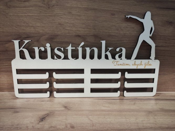 Věšák na medaile tanec