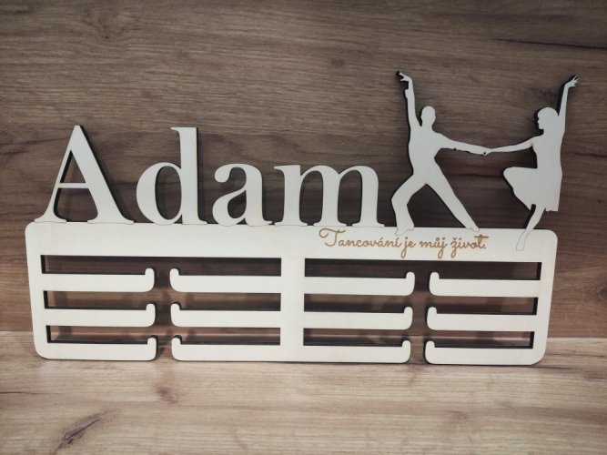 Věšák na medaile společenský tanec