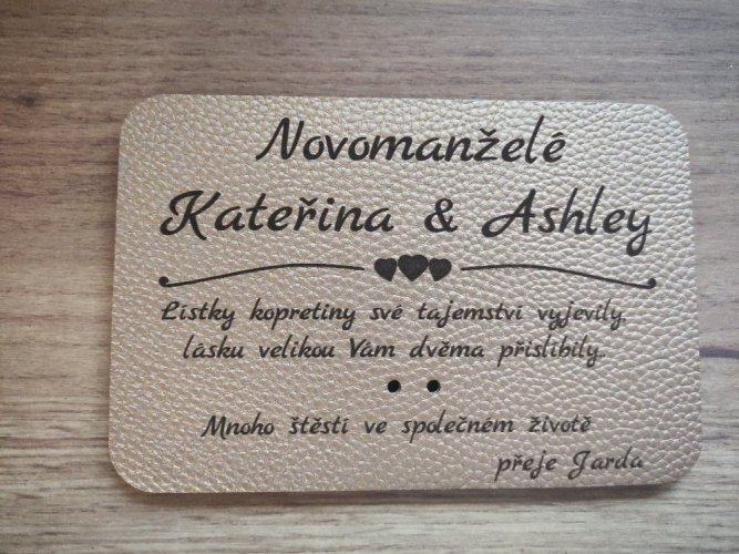 Prémiové svatební přání Anna