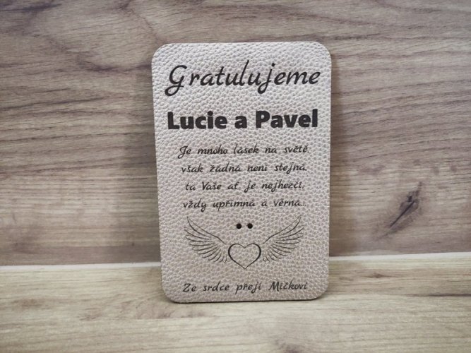 Luxusní svatební přání Eva