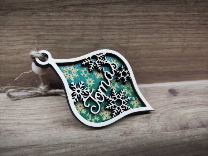 Vánoční ozdoba se jménem Bohuslava