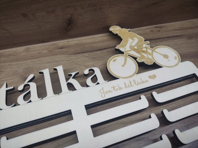 Věšák na medaile cyklistika