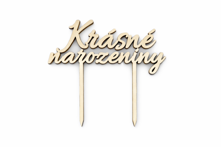 Zápich na dort s textem