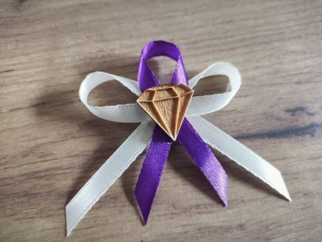 Vývazek diamant gravírovaný