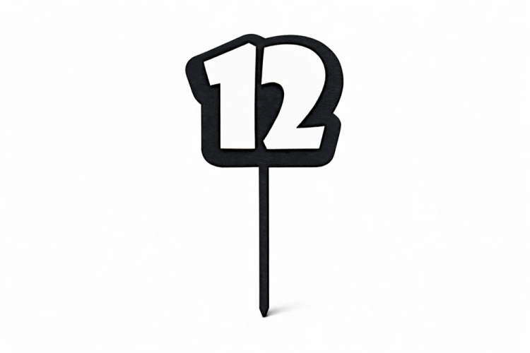 Zápich s číslovkou dvoubarevné