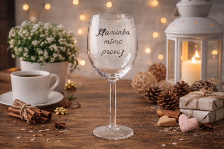 Sklenice na víno „...mimo provoz“