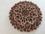 3D dřevěná mandala květina