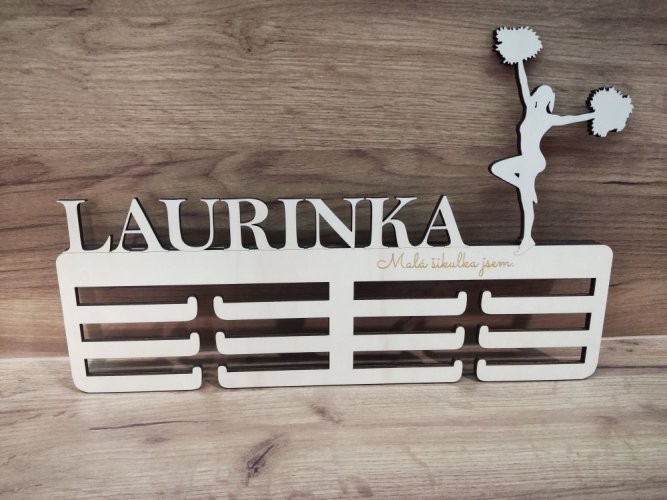 Věšák na medaile tanec s pompami