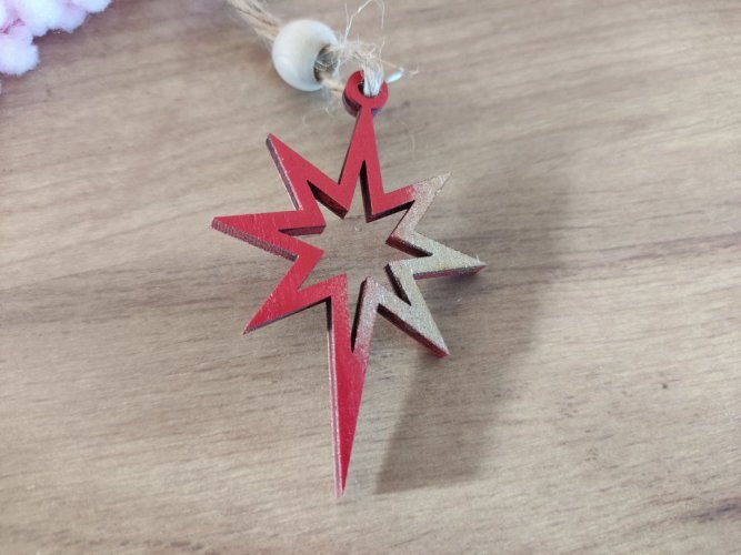 Vánoční dekorace hvězda Darja