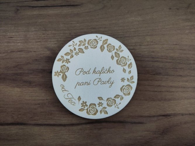 Podtácek pro učitelé s květy