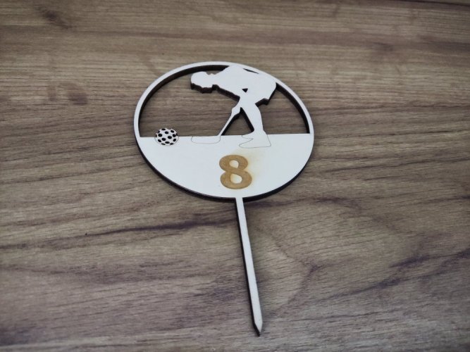 Zápich na dort pro florbalisty